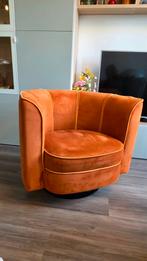 Draaibare Dutchbone flower fauteuil Oranje, Ophalen, Gebruikt, Overige kleuren, Eén