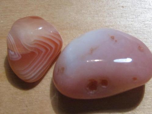 ede. 4x 50Kt edelstenen ABRIKOOS AGAAT (2), Sieraden, Tassen en Uiterlijk, Edelstenen, Nieuw, Verzenden