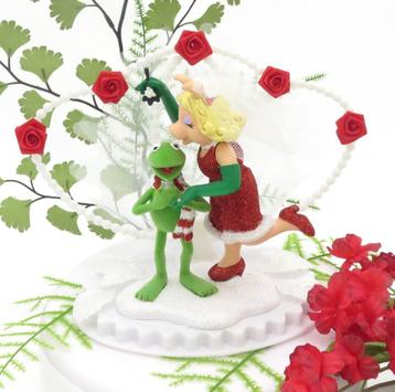Zeer mooie Disney Miss Piggy & Kermit taarttopper. beschikbaar voor biedingen