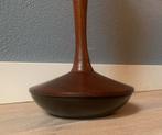Staande asbak teak aluminium vintage retro, Ophalen, Gebruikt, Onbekend, Onbekend