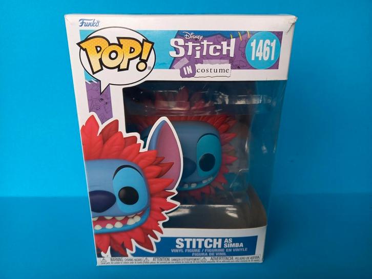 Funko Pop Pop! 1461 NIEUW Stitch IN Costume Simba, Verzamelen, Poppetjes en Figuurtjes, Nieuw, Ophalen of Verzenden