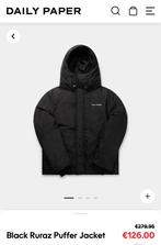 Daily paper Black Ruraz Puffer Jacket, Kleding | Heren, Jassen | Winter, Ophalen, Zwart, Daily Paper, Maat 56/58 (XL)