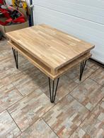 Prachtige massief eikenhouten salontafel, Ophalen, 50 tot 100 cm, 50 tot 75 cm, Eikenhout