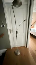 Staande lamp met leeslamp - Dimbaar, Huis en Inrichting, Lampen | Vloerlampen, Ophalen of Verzenden, Gebruikt, Metaal, 150 tot 200 cm