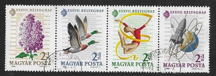 Hongarije Michel Viererstreifen 2053 A-2056 A gestempeld, Postzegels en Munten, Postzegels | Europa | Hongarije, Gestempeld, Ophalen of Verzenden