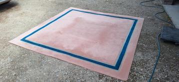 Tapijt puur wol kleur "oud roze" 2.40x2.40 beschikbaar voor biedingen