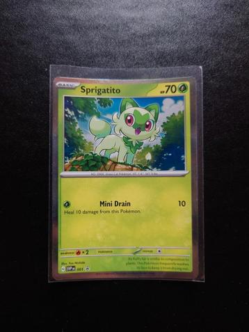POKEMON promo SVP001 & SVP003 Sprigatito & Quaxly beschikbaar voor biedingen