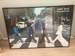 Iconische Beatles Abbey Road poster, ingelijst, ophangklaar, Ophalen, Gebruikt, 50 tot 75 cm, 75 tot 100 cm