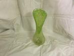 Groene glazen vaas, Ophalen, Nieuw, Glas, Minder dan 50 cm
