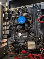 Asus H110 bord met i3 6100 cpu, DDR4, Ophalen of Verzenden, Zo goed als nieuw, Micro-ATX