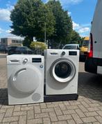 BOSCH SERIE 6 SET WARMTEPOMPDROGER + WASMACHINE, Ophalen, 1200 tot 1600 toeren, 8 tot 10 kg, Refurbished