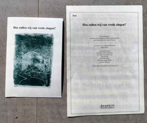 HOE ZULLEN WIJ VAN VREDE ZINGEN? - kerstliturgie, Muziek en Instrumenten, Bladmuziek, Zo goed als nieuw, Artiest of Componist