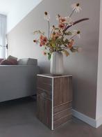 Tegelzuil / bijzettafel / tegeltafel taupe - nieuw!, Overige materialen, Minder dan 55 cm, Nieuw, Modern