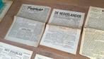 13 x oorlogskranten bevrijding oa Parool, het dagblad, telex, 1940 tot 1960, Nederland, Krant, Ophalen of Verzenden