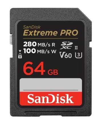SanDisk 64GB SDXC Extreme Pro V60 UHS-II geheugenkaart beschikbaar voor biedingen