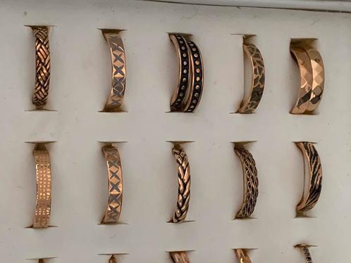 IXXXI maat 17 rosegoudkleurige en blauwe vulringen, Sieraden, Tassen en Uiterlijk, Ringen, Nieuw, Dame, 17 tot 18, Overige materialen