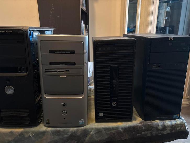 Partij Retro PC's - Diverse Modellen, Computers en Software, Desktop Pc's, Gebruikt, Onbekend, HDD, Minder dan 4 GB, Ophalen of Verzenden