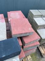 Rode 30x30 cm tegels, Tuin en Terras, Tegels en Klinkers, Ophalen, Zo goed als nieuw, Beton, Terrastegels
