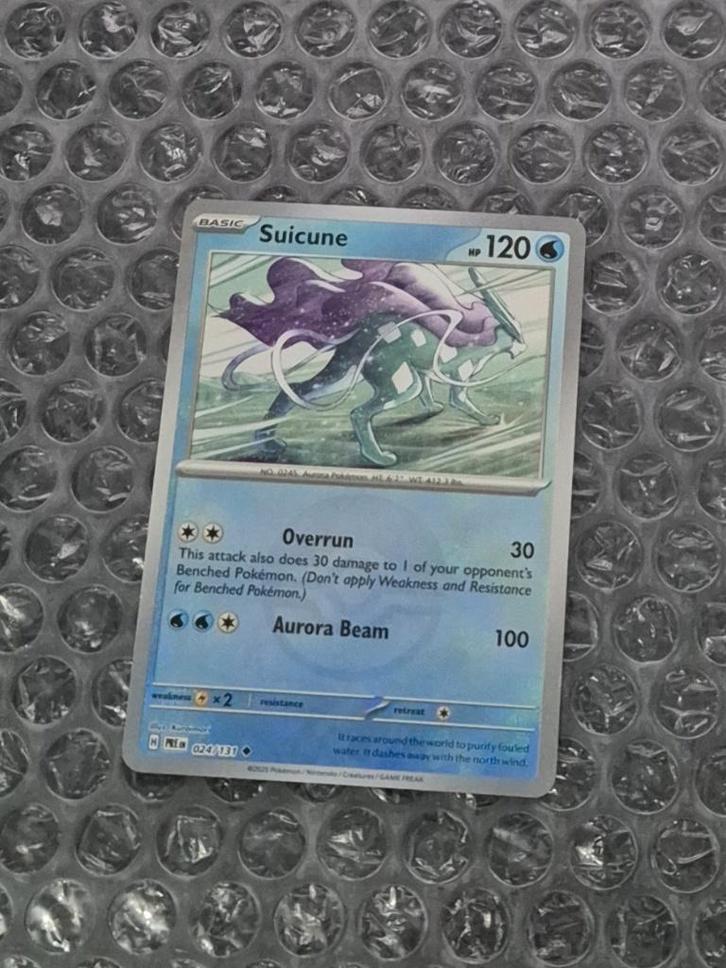 Pokéball Suicune 024/131 Prismatic Evolutions PRE Scarlet, Hobby en Vrije tijd, Verzamelkaartspellen | Pokémon, Zo goed als nieuw