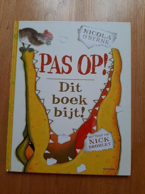Boek Pas op! Dit boek bijt!, Boeken, Kinderboeken | Kleuters, Zo goed als nieuw, Fictie algemeen, 5 of 6 jaar, Jongen of Meisje