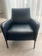 Zwart leren Linteloo Giulia fauteuil, Ophalen, Minder dan 75 cm, Leer, Zo goed als nieuw