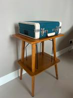 Crosley Platenspeler Retro Blauw + Tafeltje, Zo goed als nieuw, USB-aansluiting, Platenspeler, Ophalen