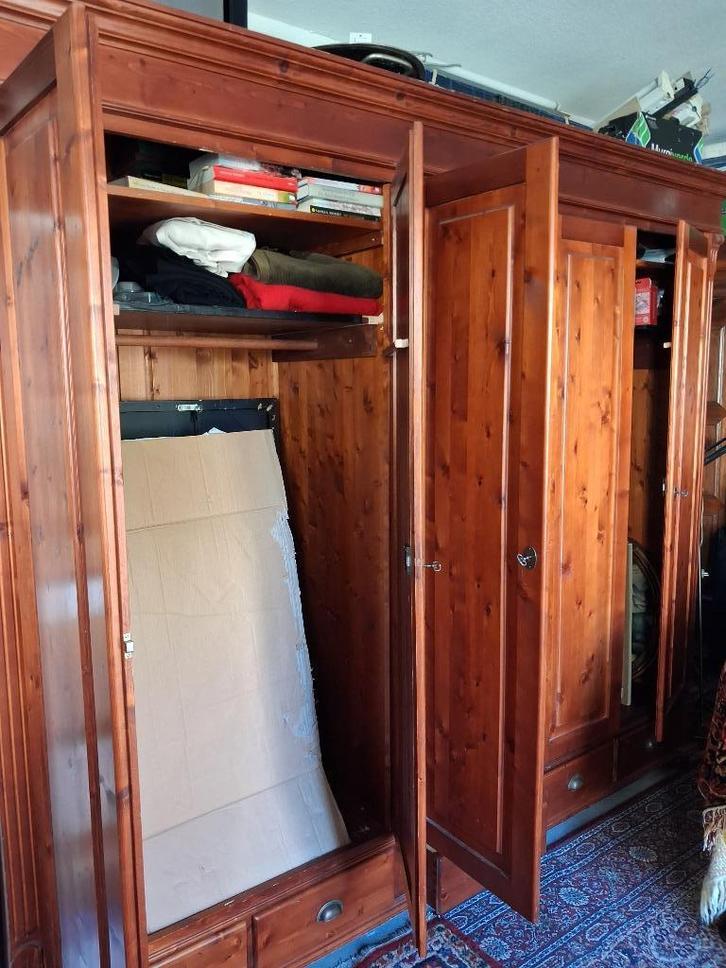 Kledingkast, Huis en Inrichting, Kasten | Kledingkasten, Gebruikt, 200 cm of meer, 200 cm of meer, 50 tot 75 cm, Met lade(s), Met deur(en)