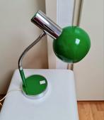 Vintage bollamp tafellamp bureaulamp groen seventies mooi, Ophalen, Gebruikt
