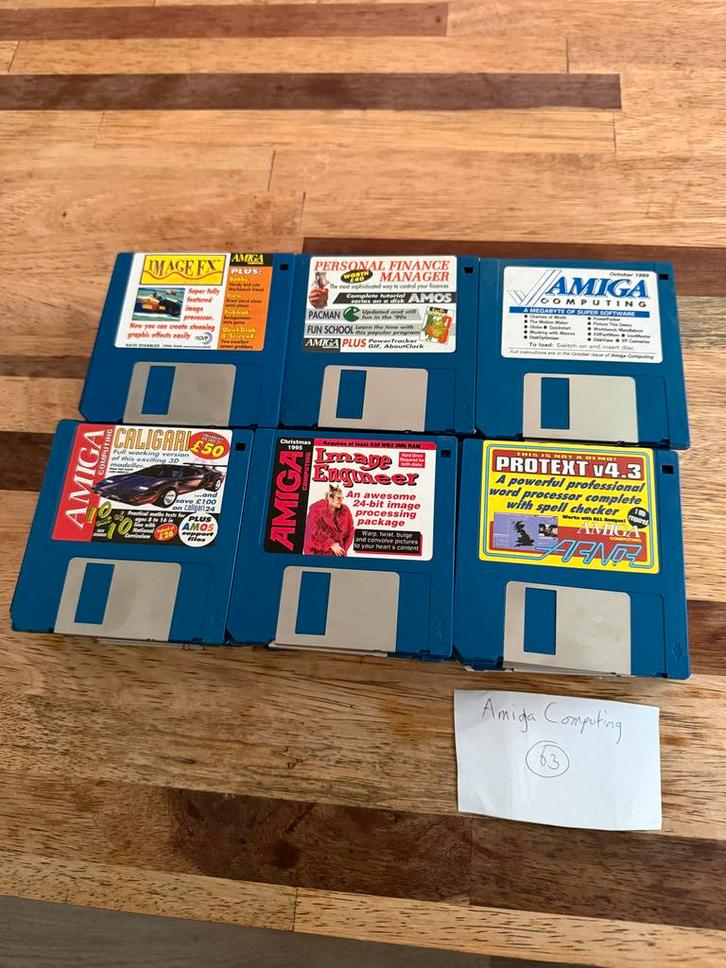 Commodore Amiga Computing Cover Disks - 63 Diskettes, Computers en Software, Vintage Computers, Ophalen of Verzenden