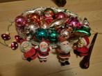 Kleurrijke vintage Brocante Kerst ornamenten kerstballen, Diversen, Ophalen, Gebruikt