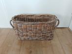 Rieten/wilgentenen mand., Ophalen of Verzenden, Zo goed als nieuw, Rond, Riet