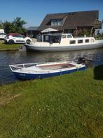 Stalen motorbootje met trailer en Suzuki buitenboordmotor, Watersport en Boten, Motorboten en Motorjachten, Benzine, Staal, Buitenboordmotor