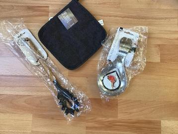 Lepelhouder RVS 20cm, zwarte pannenlap, spaghetti lepel +bbq beschikbaar voor biedingen