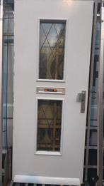 Voordeur met glas in lood, Ophalen, Gebruikt, 80 tot 100 cm, Buitendeur