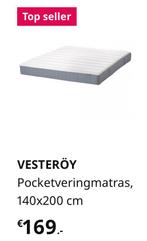 Vesteröy Matrass, Ophalen, Tweepersoons, 140 cm, Zo goed als nieuw