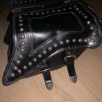 Honda Leren Zadeltassen met Studs - Motor Accessoire, Ophalen of Verzenden, Gebruikt