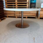 6 x partij grote ronde tafels ( zware horeca tafels ), Ophalen, Gebruikt