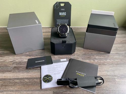 24225 Garmin Marq Athlete (gen1), Sieraden, Tassen en Uiterlijk, Sporthorloges, Zo goed als nieuw, Zwart, Afstand, Calorieverbanding