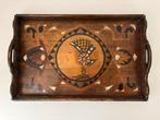 Exclusief en sierlijk art deco dienblad, ingelegd hout,1920s, Ophalen of Verzenden
