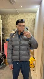 Moncler Maya Jas Grijs Maat L/XL - Goede Staat, Ophalen of Verzenden, Gedragen, Maat 56/58 (XL), Grijs
