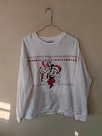 Vintage kersttrui / trui / wit / Disney / Mickey / large / L, Albert Cuypstr 168a, Disney, Wit, Maat 42/44 (L)