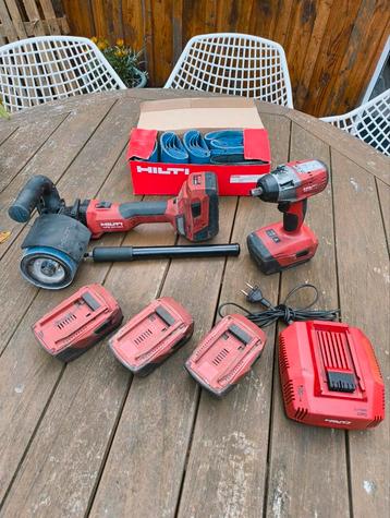 Hilti satineermachine en slagmoersleutel beschikbaar voor biedingen