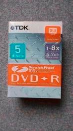 5x lege DVD+R, 4.7GB opslagruimte, Cd's en Dvd's, Dvd's | Overige Dvd's, Ophalen of Verzenden, Nieuw in verpakking
