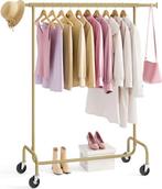 4 Luxe Gouden Kledingrekken - Zo Goed Als Nieuw, Kleding | Dames, Ophalen, Met wielen, Zo goed als nieuw