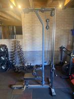 Lat machine, Lat pulley, Lat pulldown, Sport en Fitness, Fitnessapparatuur, Ophalen, Krachtstation, Zo goed als nieuw, Metaal