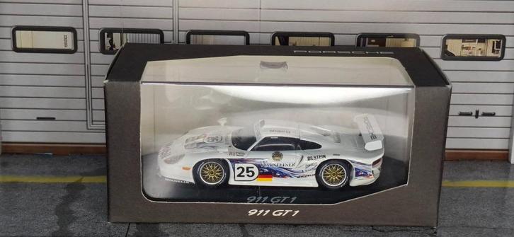 1.43 porsche 911 gt1, Hobby en Vrije tijd, Modelauto's | 1:43, Zo goed als nieuw, Auto, MiniChamps, Ophalen of Verzenden