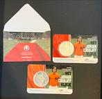Coincards johan cruijff vijfje unc, bu, 1e dag van uitgifte, Postzegels en Munten, Munten | Nederland, Euro's, Ophalen of Verzenden