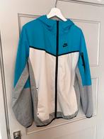 Nike Tech Fleece Hoodie - Blauw/Wit/Grijs - Maat M, Ophalen of Verzenden, Zo goed als nieuw, Maat 48/50 (M), Blauw