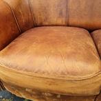 2x schapenleren bank vintage Joris + BEZORGING GRATIS, Gebruikt, Design, Leer, Ophalen of Verzenden
