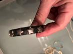 Leren armbandje met sterren studs, Ophalen of Verzenden, Zo goed als nieuw, Leer
